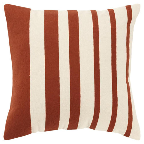 Rizzy Home DSFabricsCES Cotton Throw Pillow, 20 x 20 inches, Sunflower Striped Decorative Pillow for Home Decor