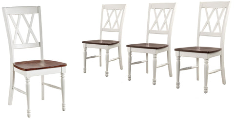 Shelby 4-Piece Dining Chair Set Distressed White - 4 Chairs