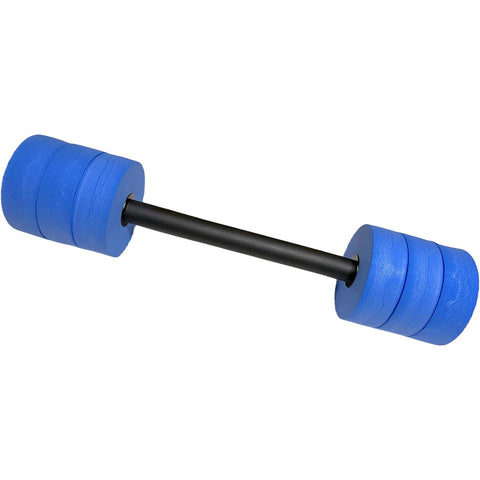 Kemp USA Aquatic Bar Float - 26 Inch Soft Foam Padded Dumbbell Set for Swimming Pool, Water Aerobics & Fitness Exercise - Non-Water Absorbing, Designed for All Ages.