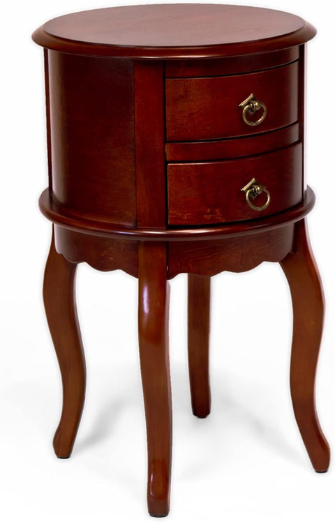 Twin Drawer Round Hall Table