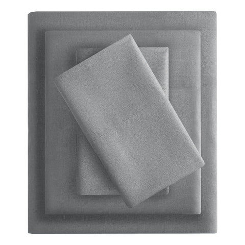 Oakestry 3pc Microfiber Deep Pocket Hotel Luxury Soft Cooling Bed Sheet Set Cozy Wrinkle Resistant Bedding-Set with Matching Pillow Case, Twin, Charcoal