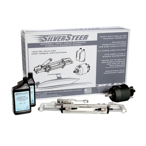 uflex SilverSteer Universal Front Mount Outboard Hydraulic Steering System - 1500PSI FM V1