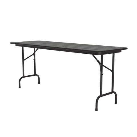 Correll 24"x60" Commercial Duty Folding Table, New England DriftwoodPressure Laminate Top, 3/4" Core (CF2460PX-52)
