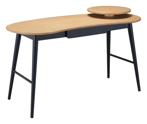 Zuo Tarkiz Desk Natural, Natural Desk, Modern Style, Rubber feet Help Prevent Floor Scratches, Rubberwood, Indoor Office, 55.1" W x 23.8" D x 32.3" H