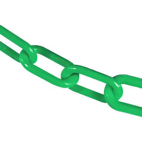 Mr. Chain Plastic Barrier Chain, Green, 3-Inch Link Diameter, 100-Foot Length (80004-100)