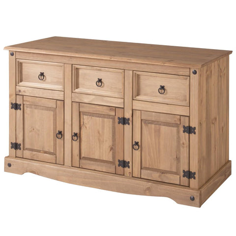 OS Home and Office Furniture Cottage Series Wood Buffet Sideboard in Brown