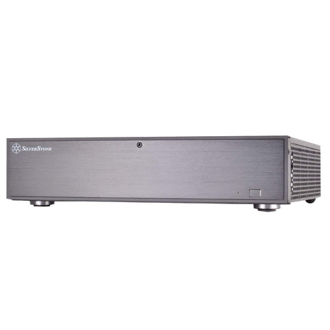 Silverstone Technology Milo ML04 Type-C Aluminum Front Door/Steel Body Micro ATX Media Center/HTPC Case, SST-ML04B-C
