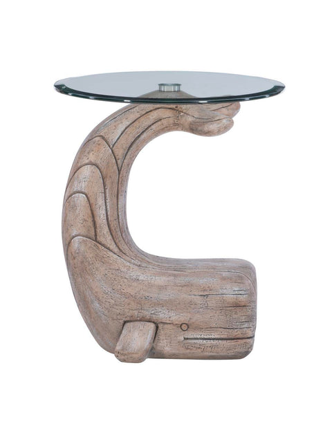Moby Whale Side Accent Table Driftwood