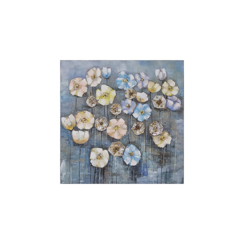Yosemite Home Decor "Flowery Fog I Wood Gallery Wrapped Wall Art in Multi-Color