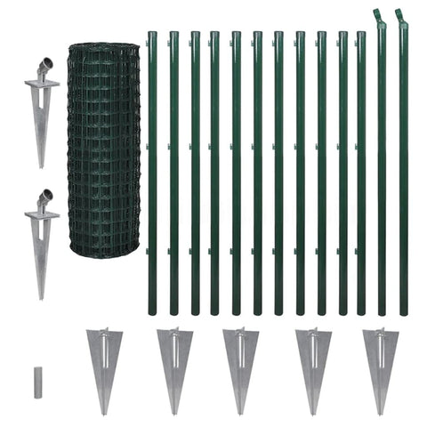 vidaXL Wire Mesh with Support for Strut to Push in Fence Garden