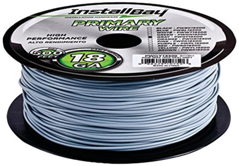 Metra Electronics PWGY18500 18-Gauge Primary Wire (Grey)