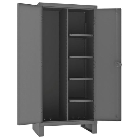 Durham Extra Heavy Duty Welded 12 Gauge Steel Lockable Maintenance Cabinet, HDJC243678-4S95, 1025 lbs Shelf Capacity, 24" Length x 36" Width x 78" Height, 4 Shelves