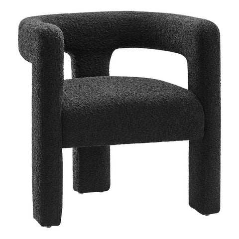 Modway EEI-6479-BLK Kayla Boucle Upholstered Armchair, Black