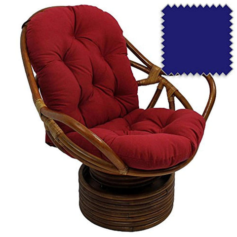 International Caravan Furniture Piece Swivel Rocker with Twill Cushion