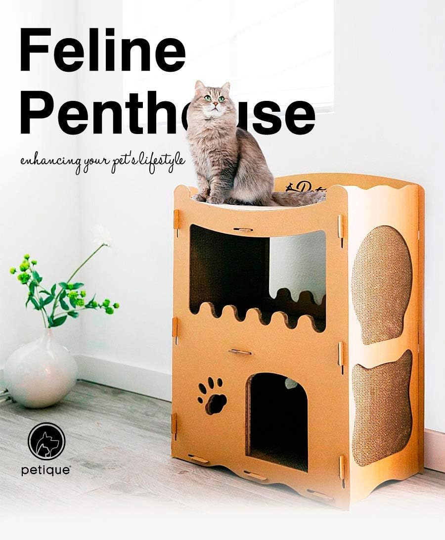 PETIQUE Feline Penthouse Cat House