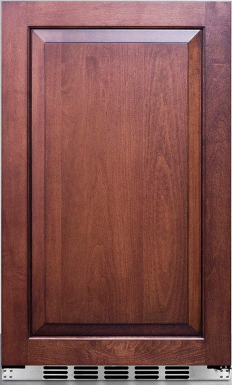 Summit Appliance FF195CSSIF Commercially Approved All-Refrigerator; Built-in or Freestanding Use; Auto Defrost, Panel-Ready Door (Wood Panels Not Included), Stainless Steel Cabinet