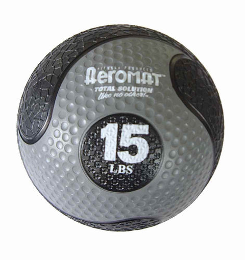 Aeromat Deluxe Medicine Ball Color: Black/Gray (15 lbs)