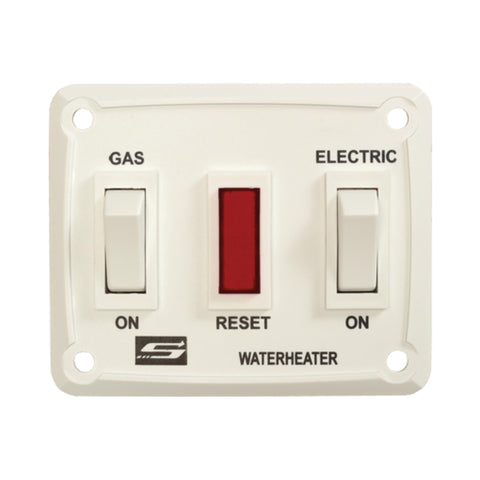 Suburban 232882 DEL Water Heater ON/OFF Wall Switch, White RV Interior Wall Mount On/Off Switch for control and operation of Suburban "DEL" models tank water heaters