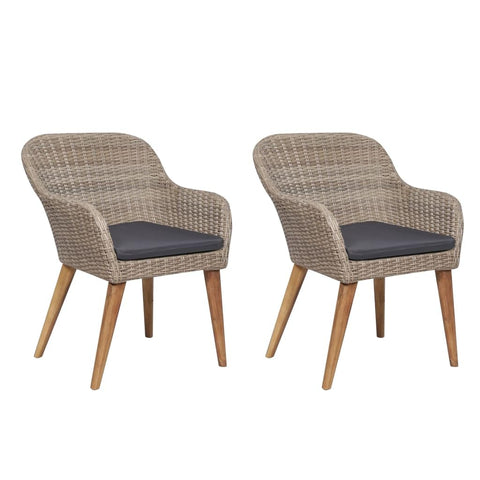 vidaXL Modern Outdoor Furniture, Comfy Rattan Chair, Stylish Patio Seating, Durable Deck piece, Fresh Design