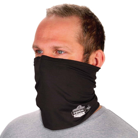 Ergodyne Chill Its 6489 Cooling Neck Gaiter or Face Covering, Two Layers, Adjustable Nose Clip for Secure Fit