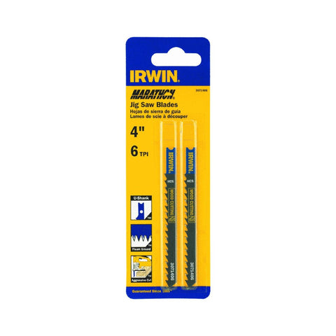 Irwin Tools IRWIN 3071412 U Shank 4" 10 TPI Carbon Fleam Ground Jig Saw Blade