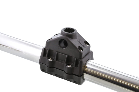 Scotty #0320 Rail Mount Adaptor 2-Inch Round, Black