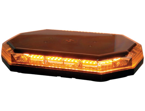 Buyers Products 8891060, 15 In Amber LED Mini Light Bar - 56 LEDs, 10 Flash Patterns, Magnetic or Permanent Mount, Emergency Strobe Lights for Trucks, Snow Plows, Utility & Work Vehicles