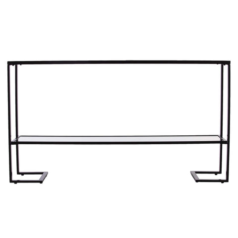 SEI Furniture Horten Glam Narrow Console Table, Black (AMZ9562MC)