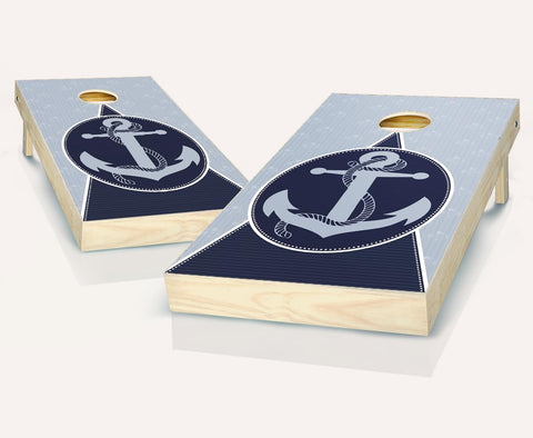 Skip's Garage Seaworthy Cornhole Set - 2x4 Boards (All Weather Bags) - Include Hole Lights + Score Tower