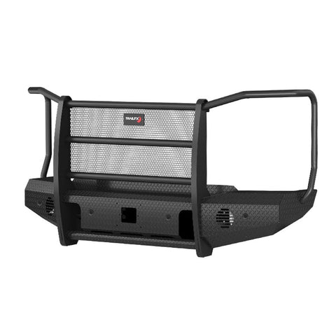 Trail FX Bumper FX3032A, One Piece Design, Direct Fit, With Grille Guard/Grille Mesh/Auxiliary Light Cutouts, Without Winch Mount, Gloss Black, Steel, Fits 2023-2025 Ford F-250/ F-350 Super Duty