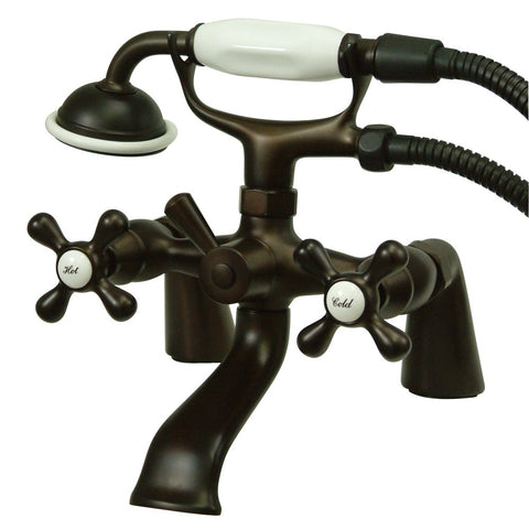 Kingston Brass KS267ORB Kingston Clawfoot Tub Faucet with Hand Shower, Oil Rubbed Bronze