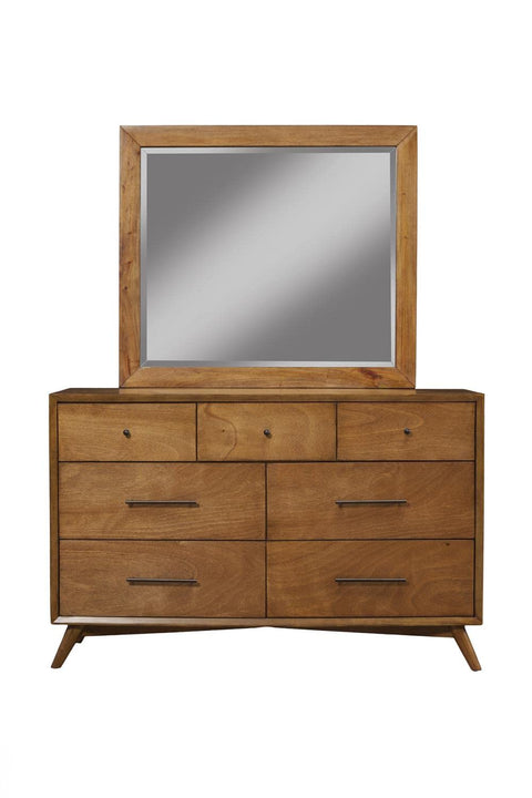 Alpine Furniture Flynn Mahogany Dresser Mirror, Chestnut