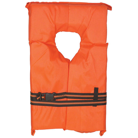 Kemp USA Type II Life Jacket in Orange - Oversize Adult