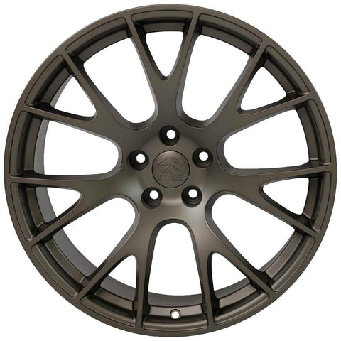 Partsynergy Replacement For 20" Rim fits 2006-2021 Dodge Charger Hellcat Style Bronze 20x10 Aluminum Wheel