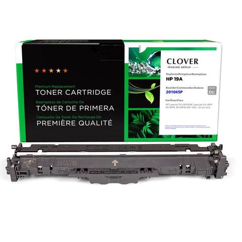 Clover Remanufactured Drum Unit Replacement for HP 19A (CF219A) | Black