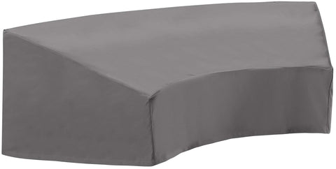 Catalina Round Outdoor Sectional Sofa Furniture Cover Gray