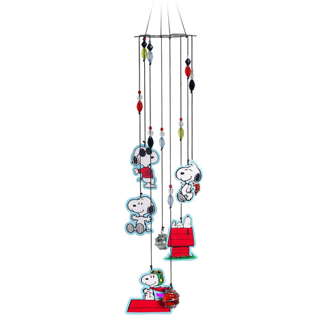 Spoontiques Snoopy Wind Chime - Outdoor Garden Décor - Decorative Chimes for Yard, Garden, Backyard and Patio Decoration