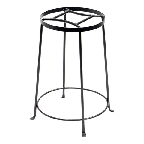 Oakestry Argyle Plant Stand III 18 Inch Height Graphite Metal Flower Pot Holder for Indoor Outdoor Garden Patio Balcony Floor Decor Sturdy Base Modern Minimal Home Accent Display Use Stylish Décor
