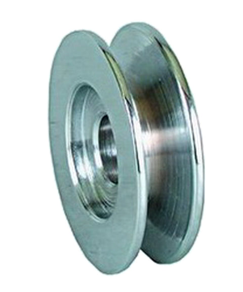 Powermaster - Pulley 1V Aluminum Hardcoat Anodized 3/8" x 4" OD (Deep Groove) (15/17mm bore)