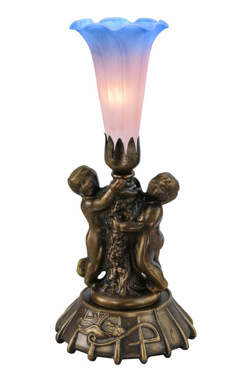 Meyda Tiffany 12454 Twin Cherub Novelty Lamps and Accessories, 12" H
