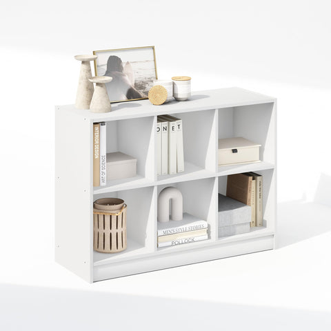 Furinno Basic 3x2 Cube Organizer Shelf Storage Bookcase White