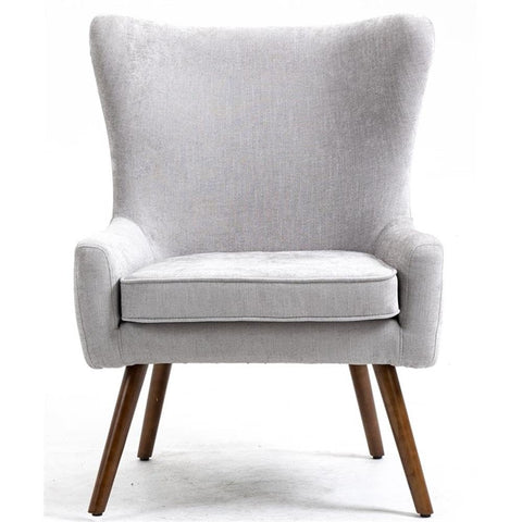 Claudie Wing Back Accent Chair - Gray