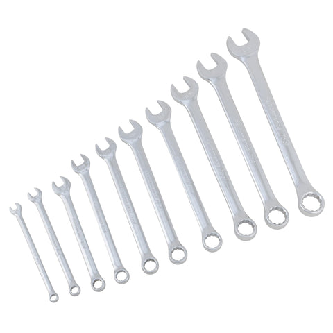 Performance Tool W30202 10pc SAE Standard Wrench Set, Sizes: 1/4, 5/16, 3/8, 7/16, 1/2, 9/16, 5/8, 11/16, 3/4 and 13/16-Inch