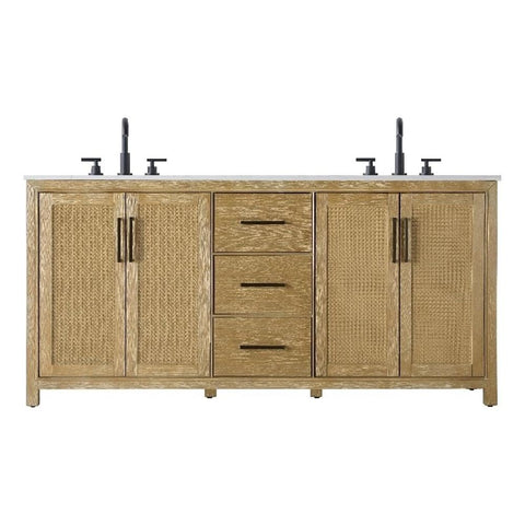 Alina Bathroom Vanity Linen Oak