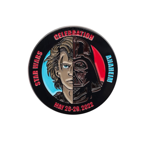 Star Wars Anakin Skywalker and Darth Vader Limited Edition Enamel Pin SWC 2022 Exclusive | Metal Brooch Badge Accessories For Backpack, Clothes, Hats | Gifts and Collectibles