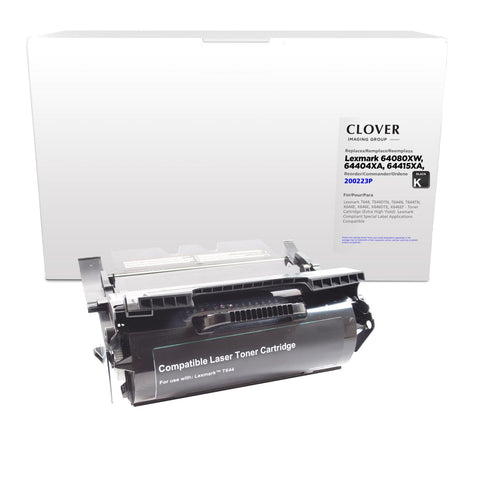 Clover Remanufactured Toner Cartridge Replacement for Lexmark T644/X644/X646 | Black | Extra High Yield