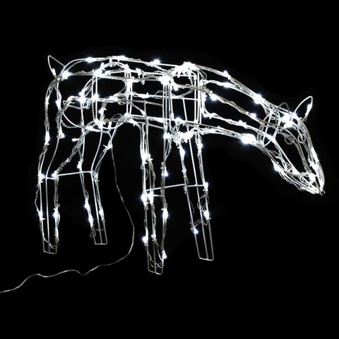 vidaXL 3-Piece Lighted Christmas Reindeer Family Set, Yard Decoration with 229 LEDs, Xmas Deer Light for Outdoor & Indoor Holiday Yard Decor, Cold White