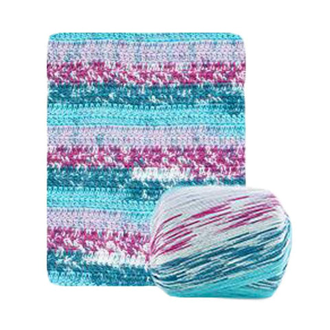 Pigeon Fleet 2 Skeins Lace Yarn Cotton Yarn DIY Handmade Kids Crochet Handbag Yarn, Green Rose