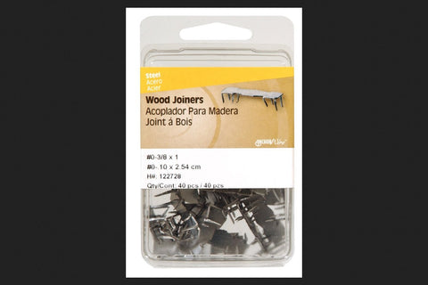 Hillman 3/8 in. L Wood Joiner Galvanized Steel Wood Joiner Flat Shank Flat