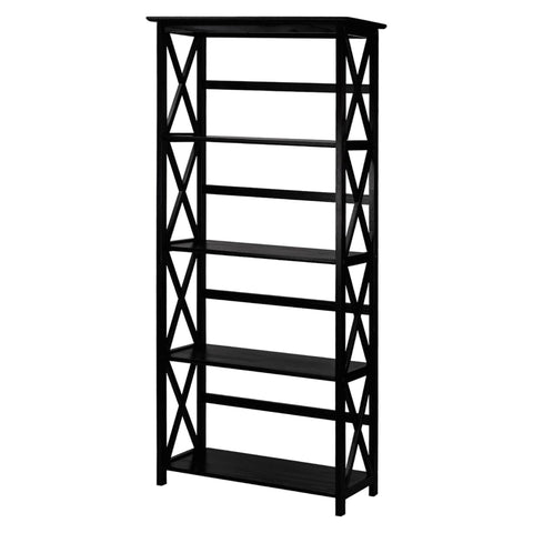 Oakestry Modern Shelf Bookcase Multi Tier Storage Organizer Tall Wooden Bookshelf Open Display Rack Home Office Living Room Bedroom Decorative Furniture Space Saving Design Stylish Functional Accent